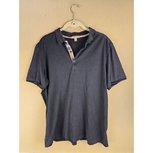 Burberry Brit Mens Black Short Sleeve Polo Shirt XL